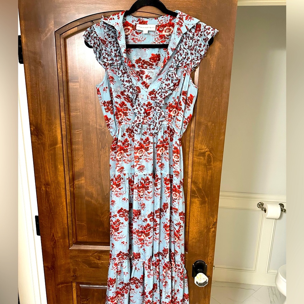 NARCISCO RODRIGUEZ Long floral dress